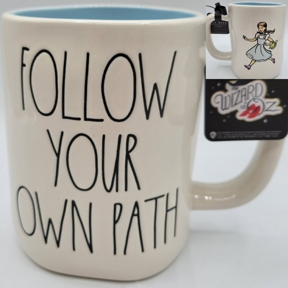 Rae Dunn Wizard of Oz Follow Your Own Path coffee mug - Picture 1 of 6